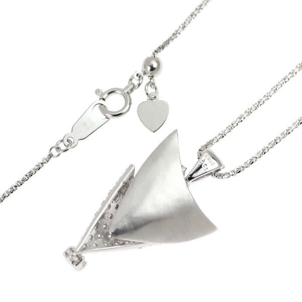 K18WG ダイヤモンド ペンダントネックレス 1.01ct