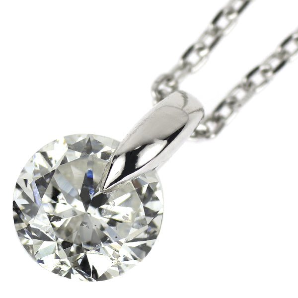 新品 LDH Pt950/ Pt850 ダイヤモンド ペンダントネックレス 0.617ct H SI2 G 1点留め【エスコレ】
