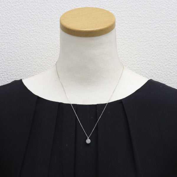新品 Pt900/ Pt850 ダイヤモンド ペンダントネックレス 1.301ct I I2 VG 1点留め【エスコレ】