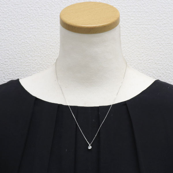 新品 Pt950/ Pt850 ダイヤモンド ペンダントネックレス 0.526ct I SI2 G 1点留め【エスコレ】