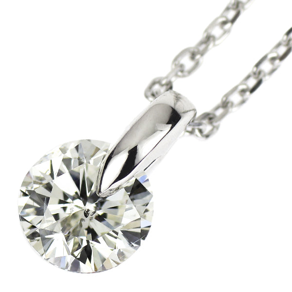 新品 Pt950/ Pt850 ダイヤモンド ペンダントネックレス 0.526ct I SI2 G 1点留め【エスコレ】