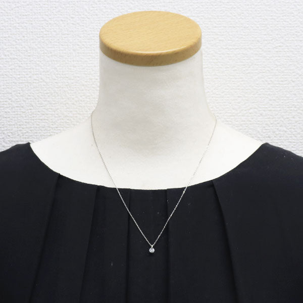 新品 Pt950/ Pt850 ダイヤモンド ペンダントネックレス 0.303ct D VS1 EXHC 1点留め【エスコレ】