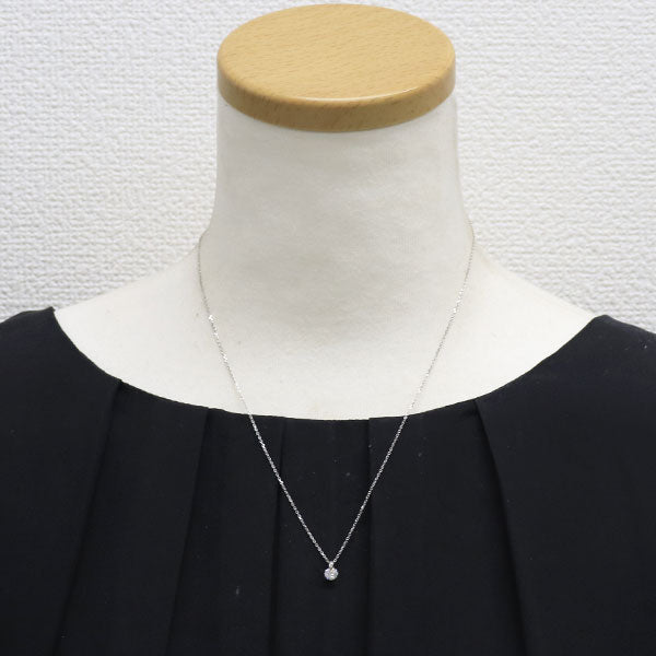 新品 Pt950/ Pt850 ダイヤモンド ペンダントネックレス 0.377ct F VVS2 EXHC 1点留め【エスコレ】