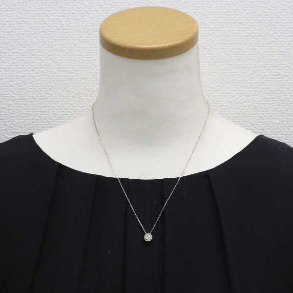 新品 Pt950/ Pt850 ダイヤモンド ペンダントネックレス 0.901ct LY VS1 EX 鍛造ミルグレイン【エスコレ】