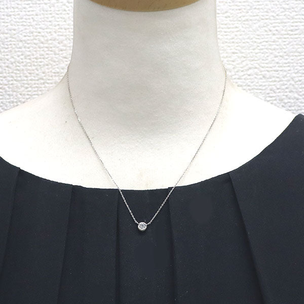 エクセルコ Pt900/ Pt850 ダイヤモンド ペンダントネックレス 0.258ct
