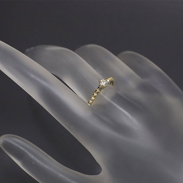 K18YG ダイヤモンド リング 0.15ct