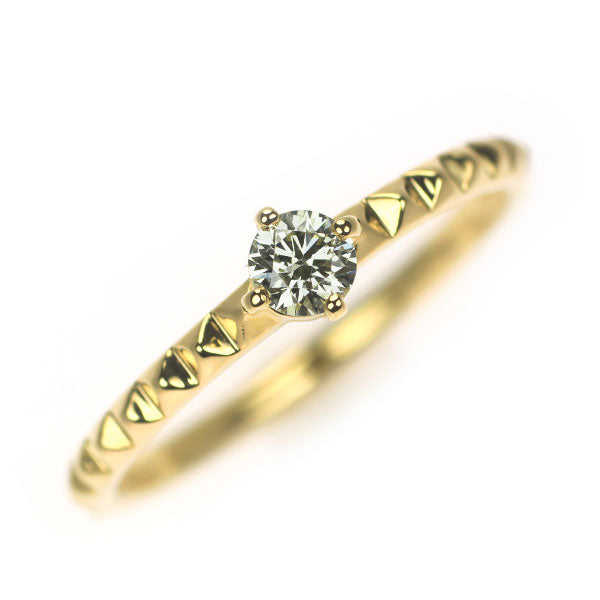 K18YG ダイヤモンド リング 0.15ct