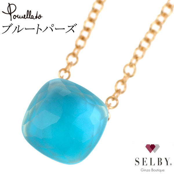 ポメラート K18WG/PG ブルートパーズ ペンダントネックレス ヌードクラシック 《セルビー銀座店》【中古】