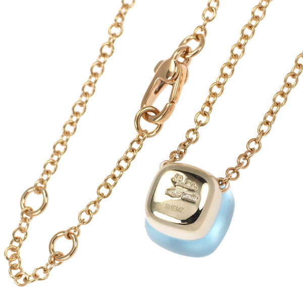 ポメラート K18WG/PG ブルートパーズ ペンダントネックレス ヌードクラシック 《セルビー銀座店》【中古】