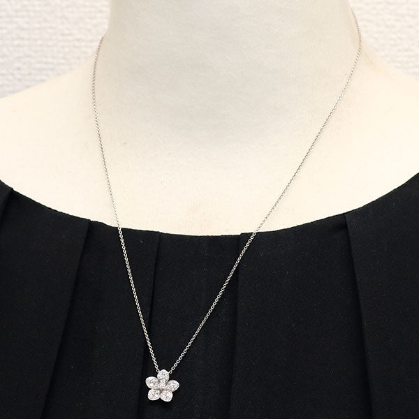 グラフ K18WG ダイヤモンド ペンダントネックレス ワイルドフラワー