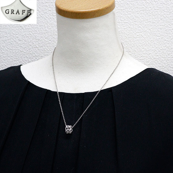 グラフ K18WG ダイヤモンド ペンダントネックレス