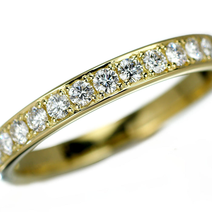 ギメル K18YG ダイヤモンド リング 0.411ct ハーフエタニティ 《セルビー銀座店》【中古】