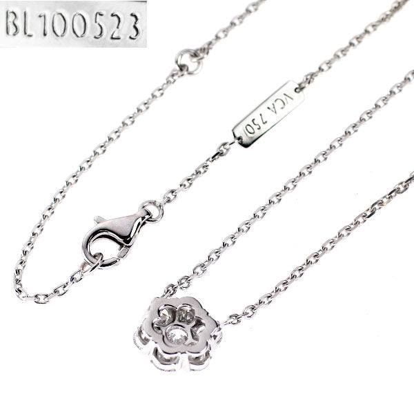 ヴァンクリーフ＆アーペル K18WG ダイヤモンド ペンダントネックレス フルーレット 《セルビー銀座店》【中古】