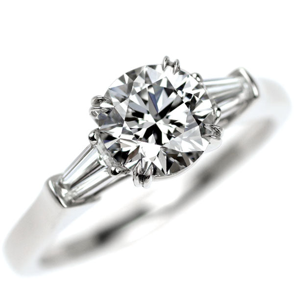 ハリーウィンストン Pt950 ダイヤモンド リング 1.02ct E VS1 3EX ラウンドカットクラシック 《セルビー銀座店》【中古】