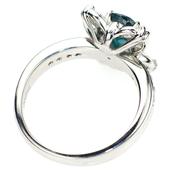 Pt900 カラーチェンジ ガーネット ダイヤモンド リング 1.25ct D0.60ct