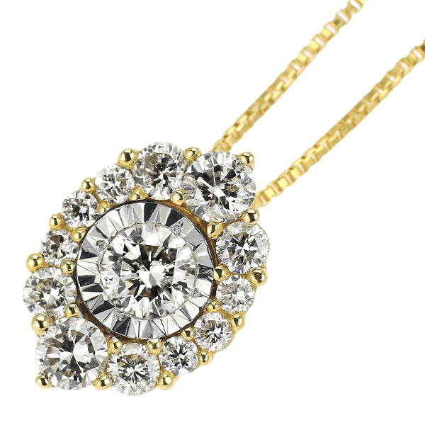K18YG ダイヤモンド ペンダントネックレス 0.50ct
