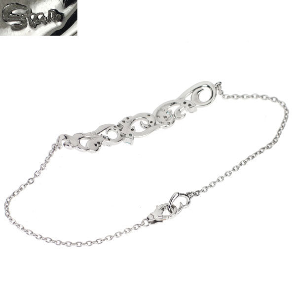 スタージュエリー Pt950 パライバトルマリン ダイヤモンド ブレスレット D0.19ct