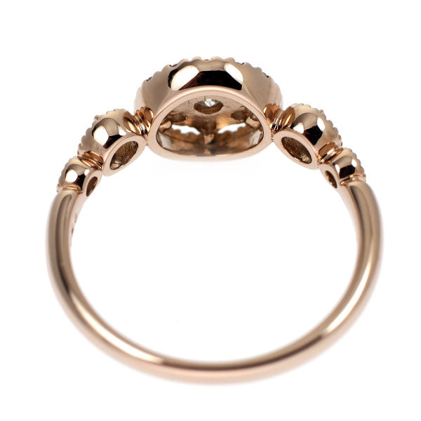 K18PG ダイヤモンド リング 0.28ct フラワー