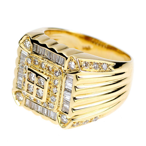 K18YG ダイヤモンド リング 0.90ct