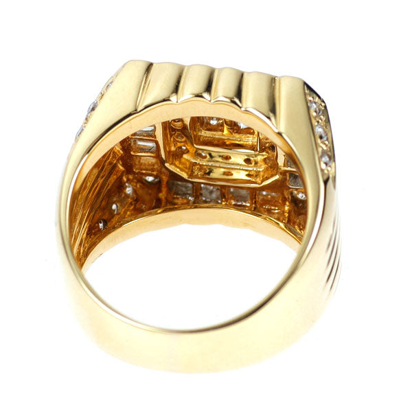 K18YG ダイヤモンド リング 0.90ct
