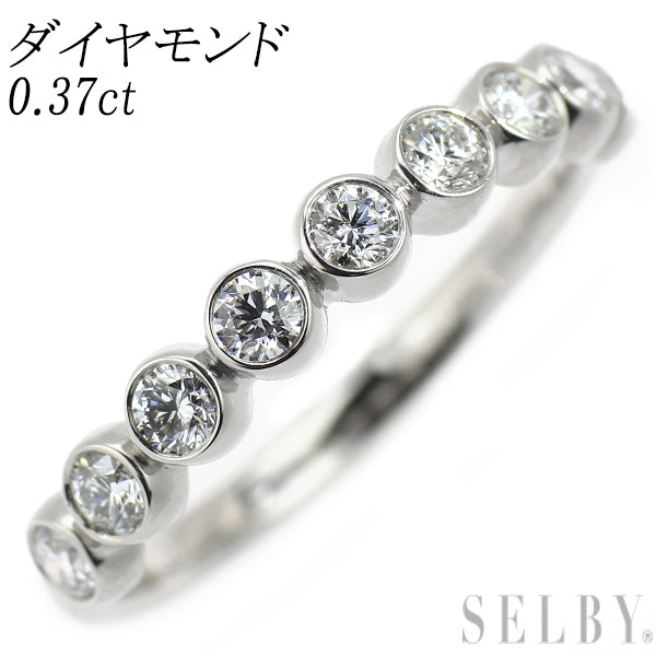 Pt950 ダイヤモンド リング 0.37ct  ハーフエタニティ