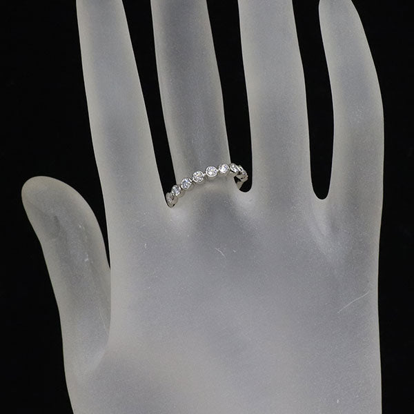 Pt950 ダイヤモンド リング 0.37ct  ハーフエタニティ
