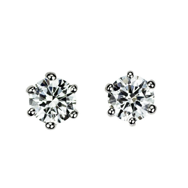 Pt900 ダイヤモンド ピアス 0.400ct