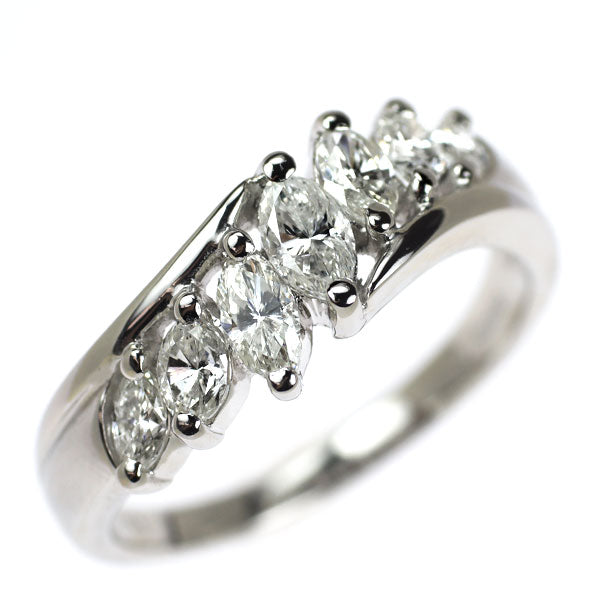 Pt900 マーキスカット ダイヤモンド リング 1.00ct