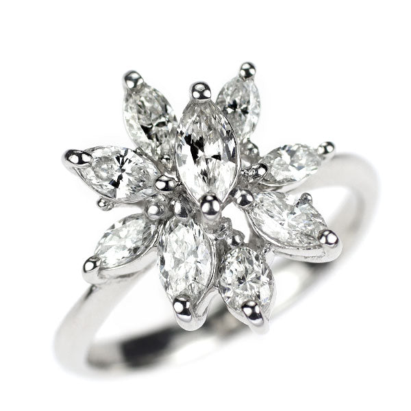 Pt900 マーキス ダイヤモンド リング 1.03ct
