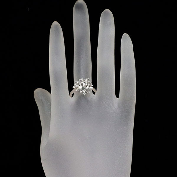 カールブラックバーン K18WG ダイヤモンド リング 0.63ct