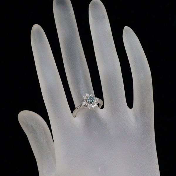 希少 Pt900 アレキサンドライト ダイヤモンド リング 0.10ct D0.30ct