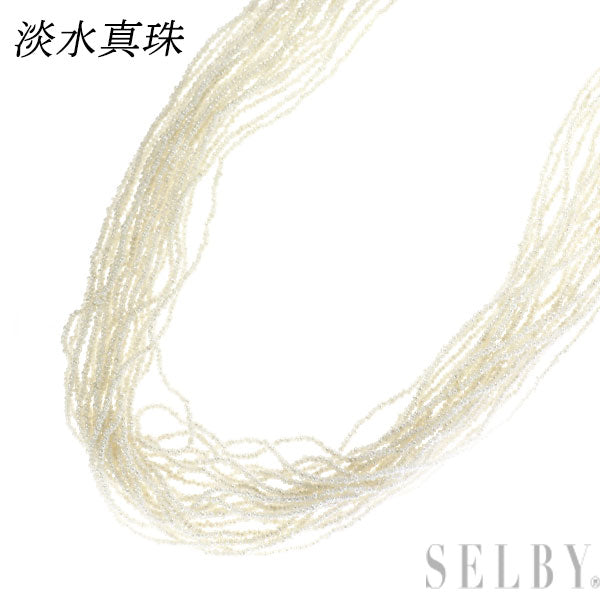 SV 淡水真珠 ネックレス 20連 50cm