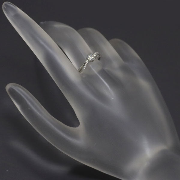 スタージュエリー Pt950 ダイヤモンド リング 0.235ct D0.05ct