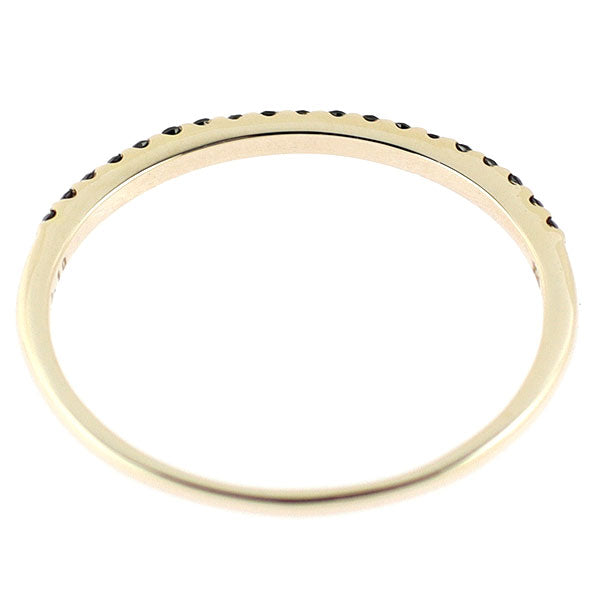 K10YG ブラックダイヤモンド リング 0.10ct