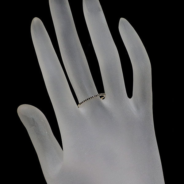 K10YG ブラックダイヤモンド リング 0.10ct