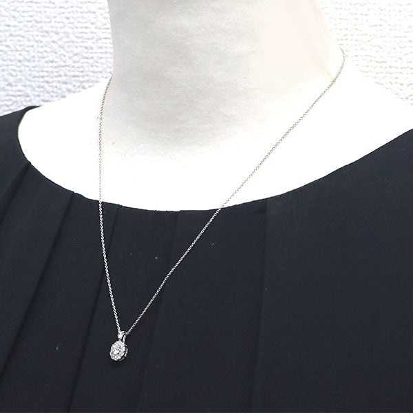 Pt900/Pt850 ダイヤモンド ペンダントネックレス 0.214ct D0.35ct