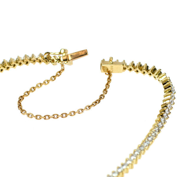 K18YG ダイヤモンド テニス ブレスレット 2.00ct
