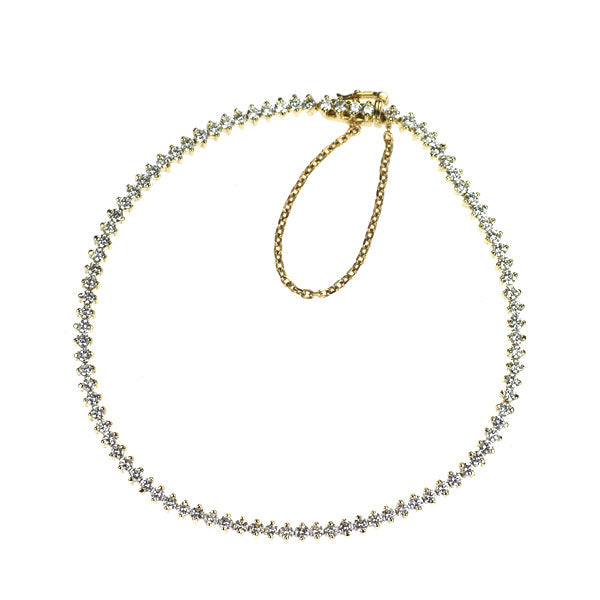 K18YG ダイヤモンド テニス ブレスレット 2.00ct
