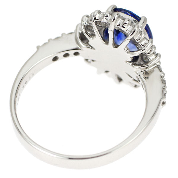 Pt950 サファイア ダイヤモンド リング 1.96ct D0.86ct