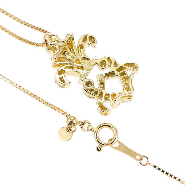K18YG ダイヤモンド ペンダントネックレス 0.471ct 2WAY