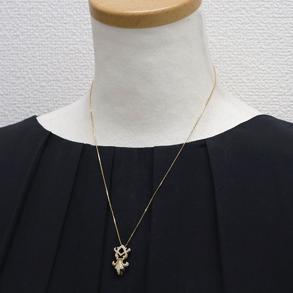 K18YG ダイヤモンド ペンダントネックレス 0.471ct 2WAY
