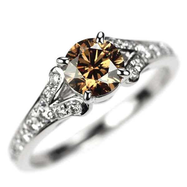 Pt900 ダイヤモンド リング 1.028ct D0.38ct