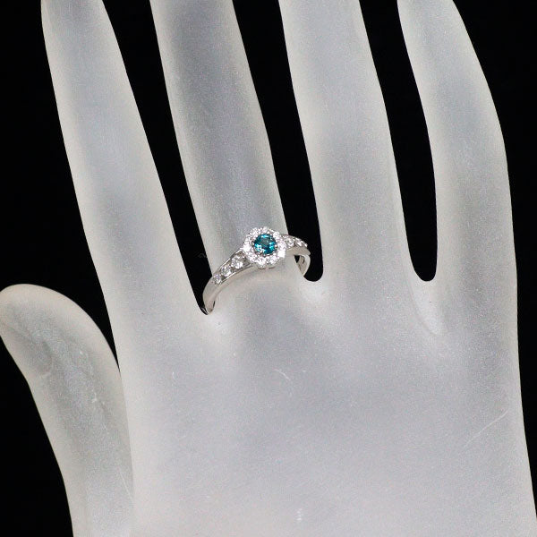 希少 Pt900 グランディディエライト ダイヤモンド リング 0.162ct D0.28ct