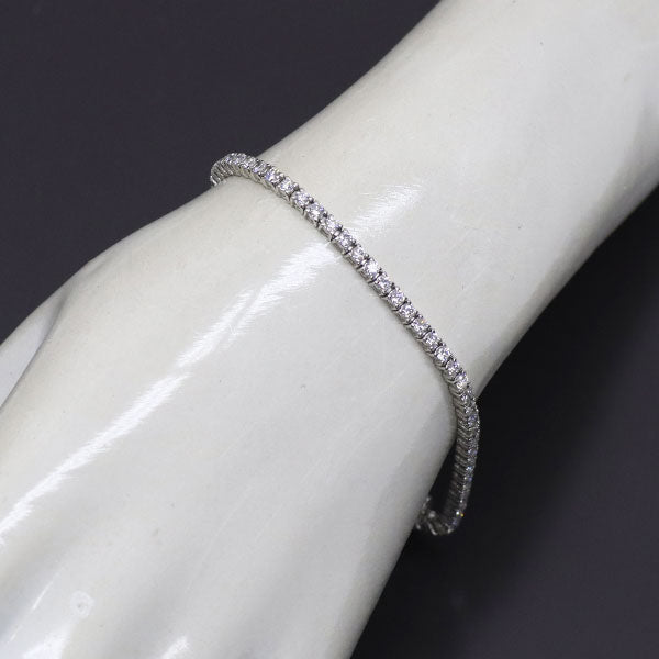 Pt850 ダイヤモンド ブレスレット 2.257ct テニス