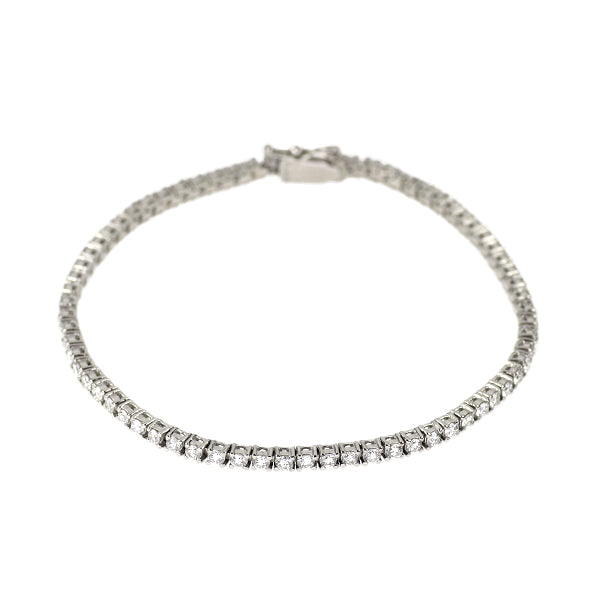 Pt850 ダイヤモンド ブレスレット 2.257ct テニス