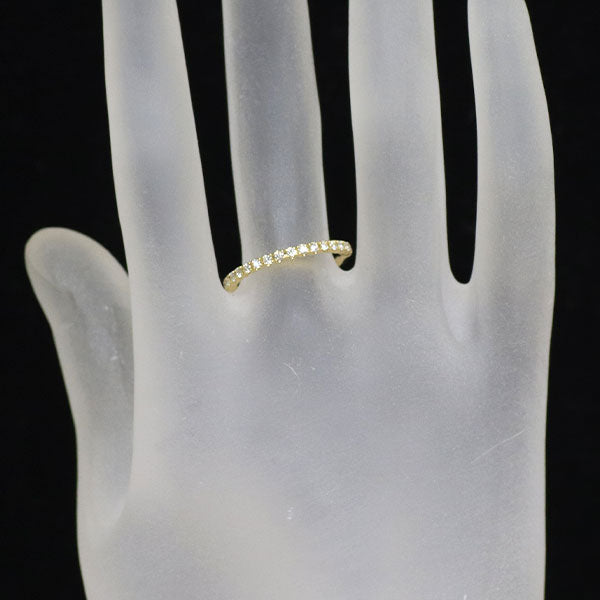 GINZA TANAKA/田中貴金属 K18YG H＆C ダイヤモンド リング 0.17ct ハーフエタニティ