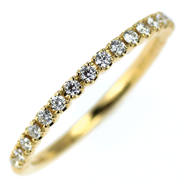 GINZA TANAKA/田中貴金属 K18YG H＆C ダイヤモンド リング 0.17ct ハーフエタニティ