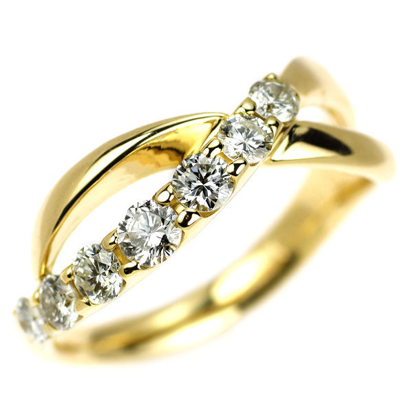 K18YG ダイヤモンド リング 0.53ct