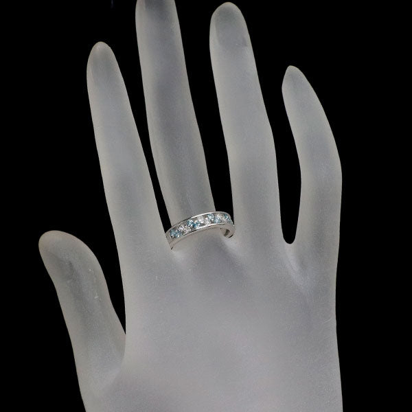 K18WG アイスブルーダイヤモンド リング 0.25ct D0.25ct
