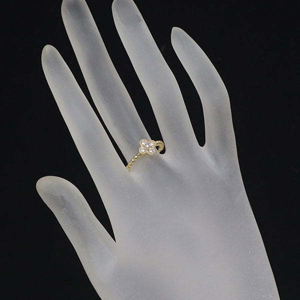 K18YG ダイヤモンド リング 0.30ct フラワー